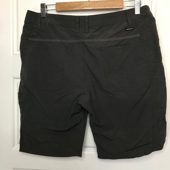 Patagonia Away From Home Shorts Forge Grey Lightweight Hiking‎ Womens Size 12 - Picture 3 of 11